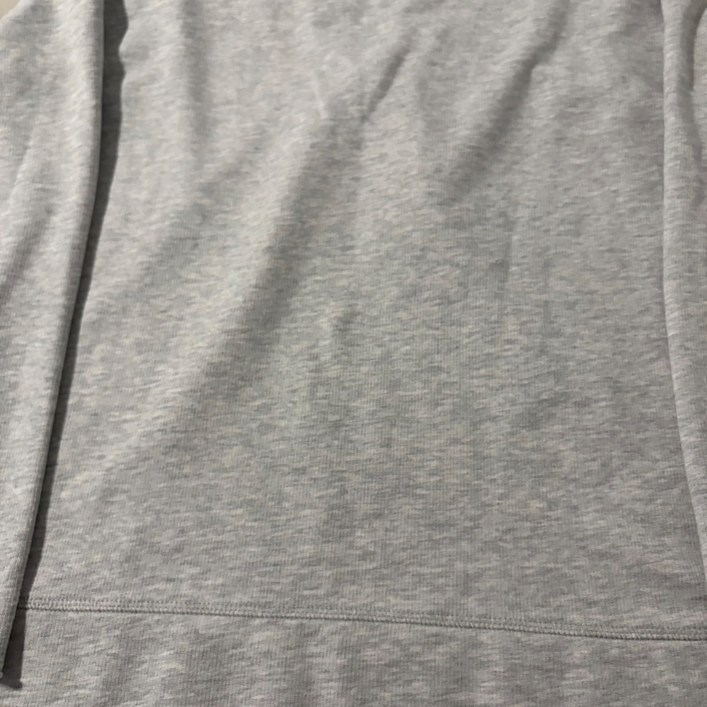 Sanctuary Grey Lace Up Sweatshirt Lace Up V Neck Relaxed Casual Top Large Comfy - Picture 11 of 11
